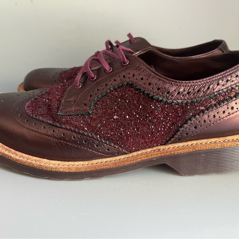 Dr. Martens Metallic The Original AirWair Oxford Size 9 Metallic Glitter - Picture 7 of 13